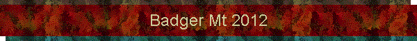 Badger Mt 2012